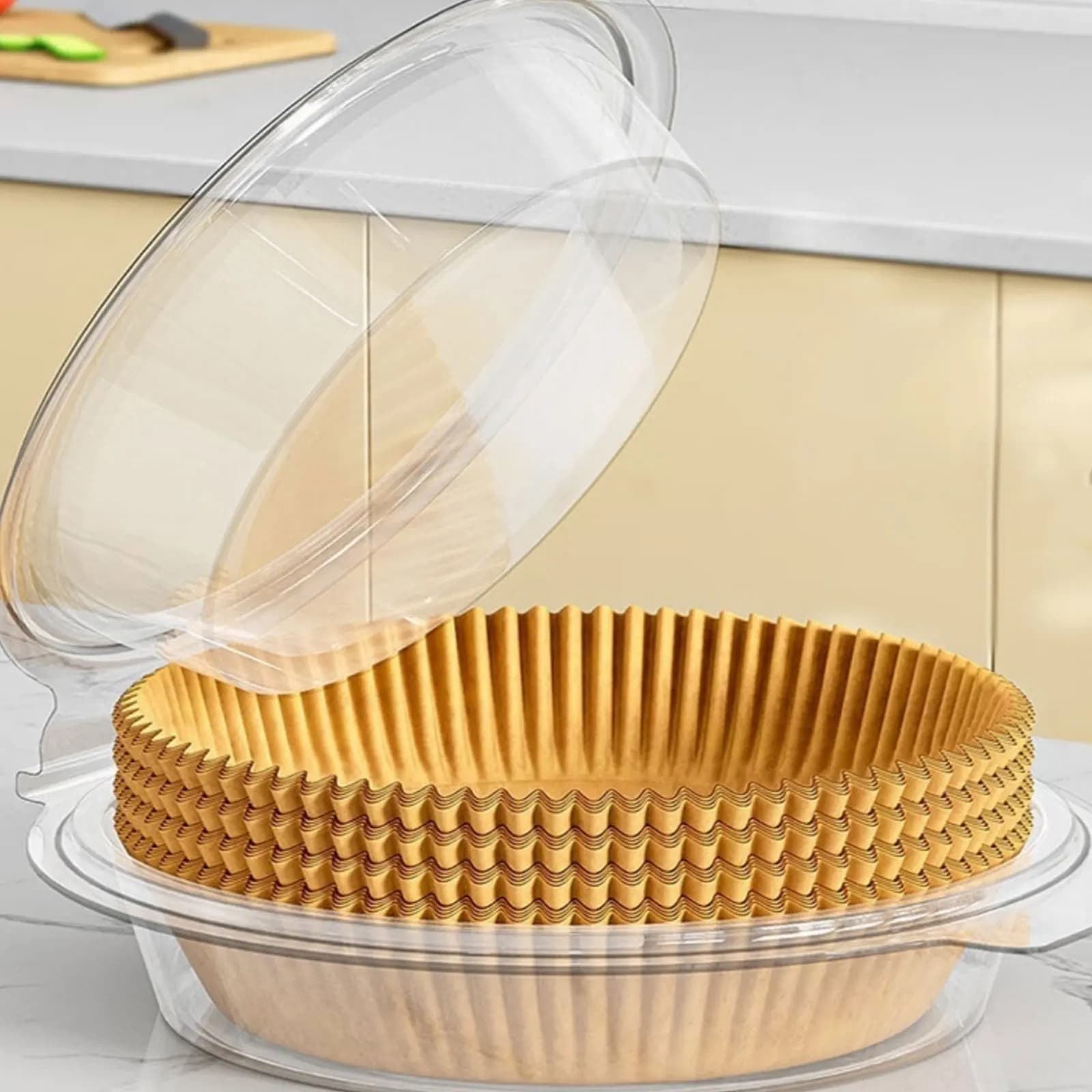 20/50/100 pieces disposable paper air fryer liner square oil fryer and waterproof parchment paper to cook roast and barbecue