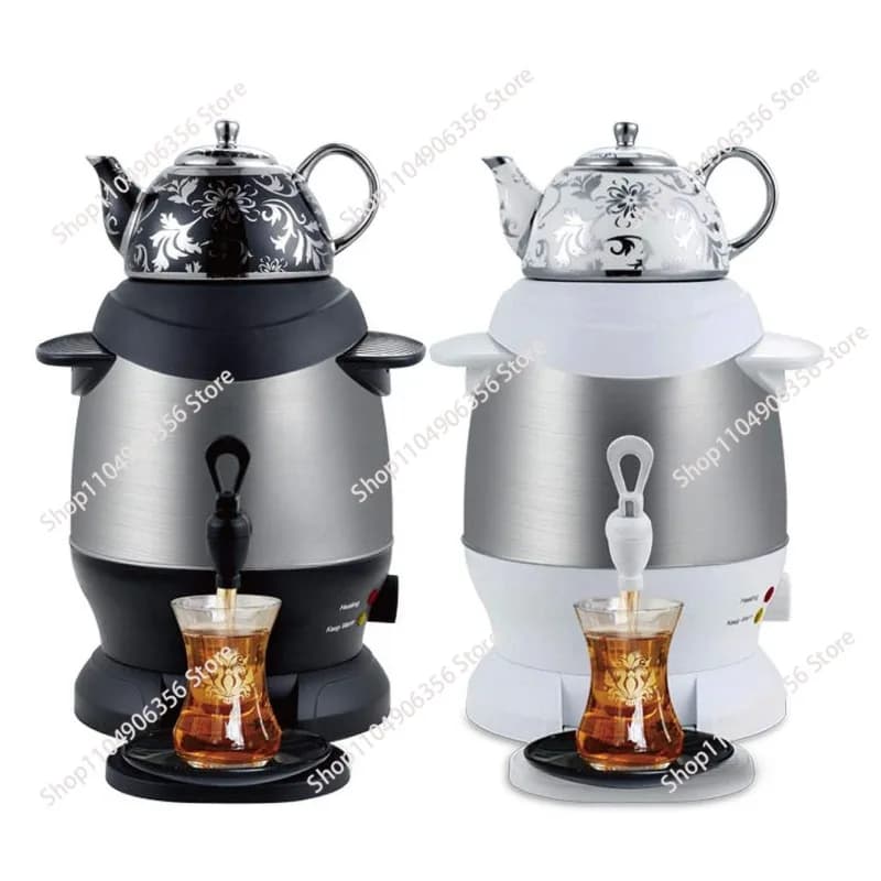 for Electric Samovar White Ceramic Enamel Electric Kettle Water Kettle Thermostat Samovar Tea Maker