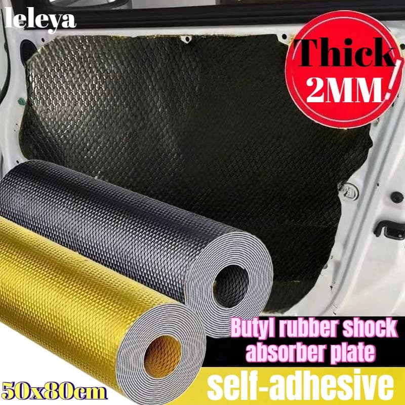 Materiale Fonoassorbente per Auto, Tappetino Isolante Acustico in Butile per Pannelli Audio Auto, Isolamento Porte e Riduzione Rumore