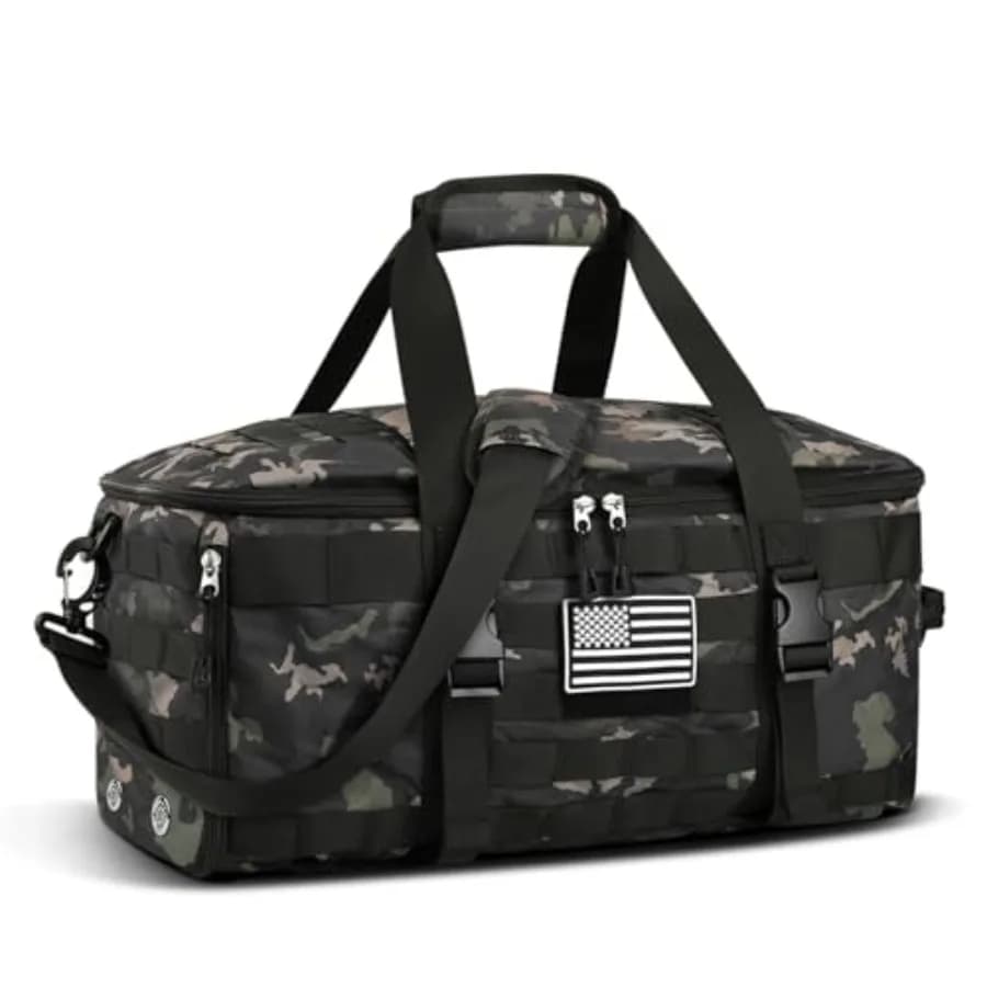 Gym Bags for Men Tactical Duffle Bag Backpack with Shoe Compartment 3 in 1 Carry on Bag Travel Backpack with Wet Pocket Weekend