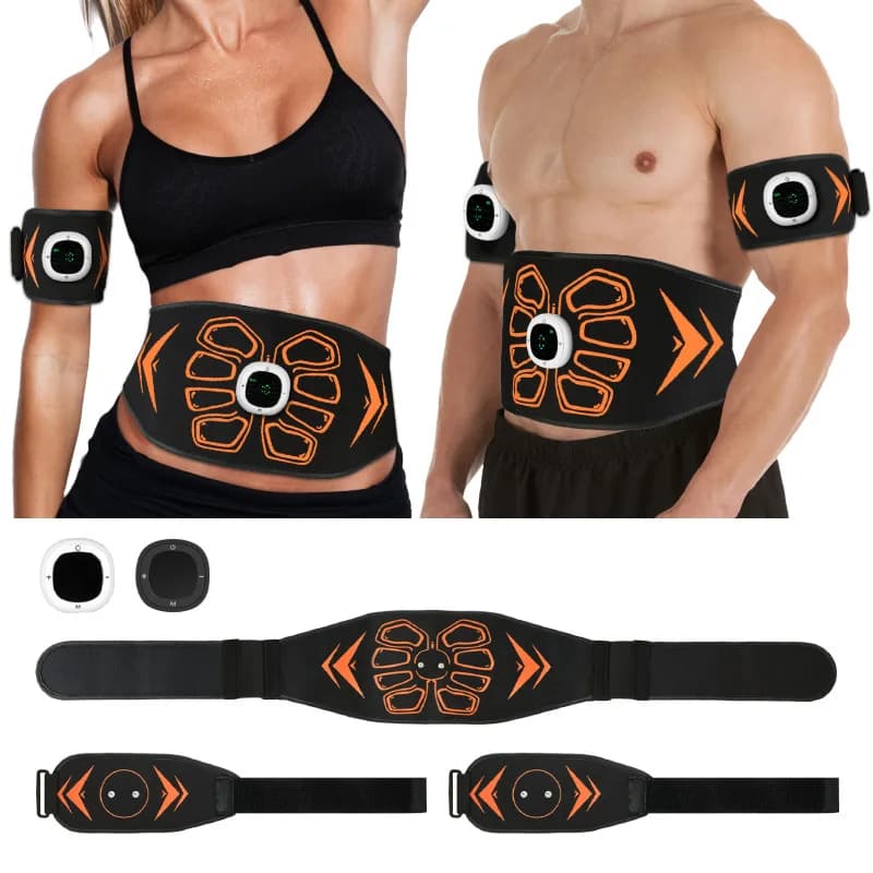 Nuovo adesivo addominale EMS transfrontaliero, strumento fitness addominale, cintura addominale domestica pigra che modella l'allenamento fi