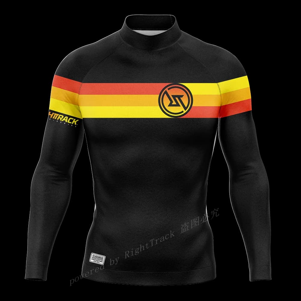 RightTrack Camicie da surf Manica lunga da uomo UPF50+ Protezione solare Felpa da surf Rashguard Protezione UV Costumi da bagno