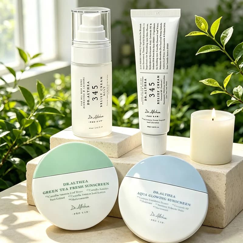 Hot Dr.Althea Green Tea Fresh Sunscreen Antioxidant Cream Moisturizing Hydrating Face Repair Cream Korea Skin Care Products