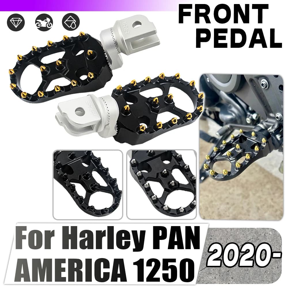 Pedane Anteriori Per Harley Pan America 1250 1250s 1250 Special Rider Pedane Moto Girevole Regolabile Poggiapiedi Pedale
