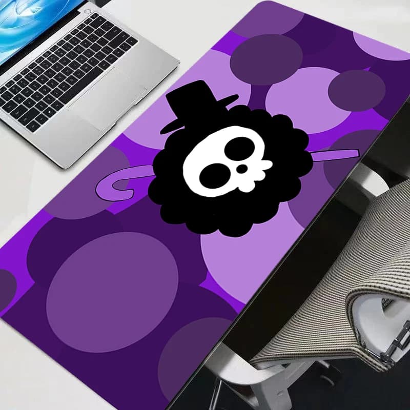 Tappetino per mouse da gioco One Piece, grande, per computer, in gomma naturale con bordo rinforzato, resistente, XXL