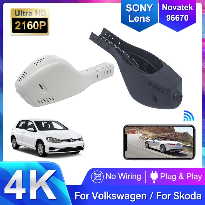 For Skoda Octavia Kodiaq Fabia Superb for Volkswagen Golf Polo Passat tiguan for Seat Ibiza LEON Arona Auto Dvr Dash Cam Camera