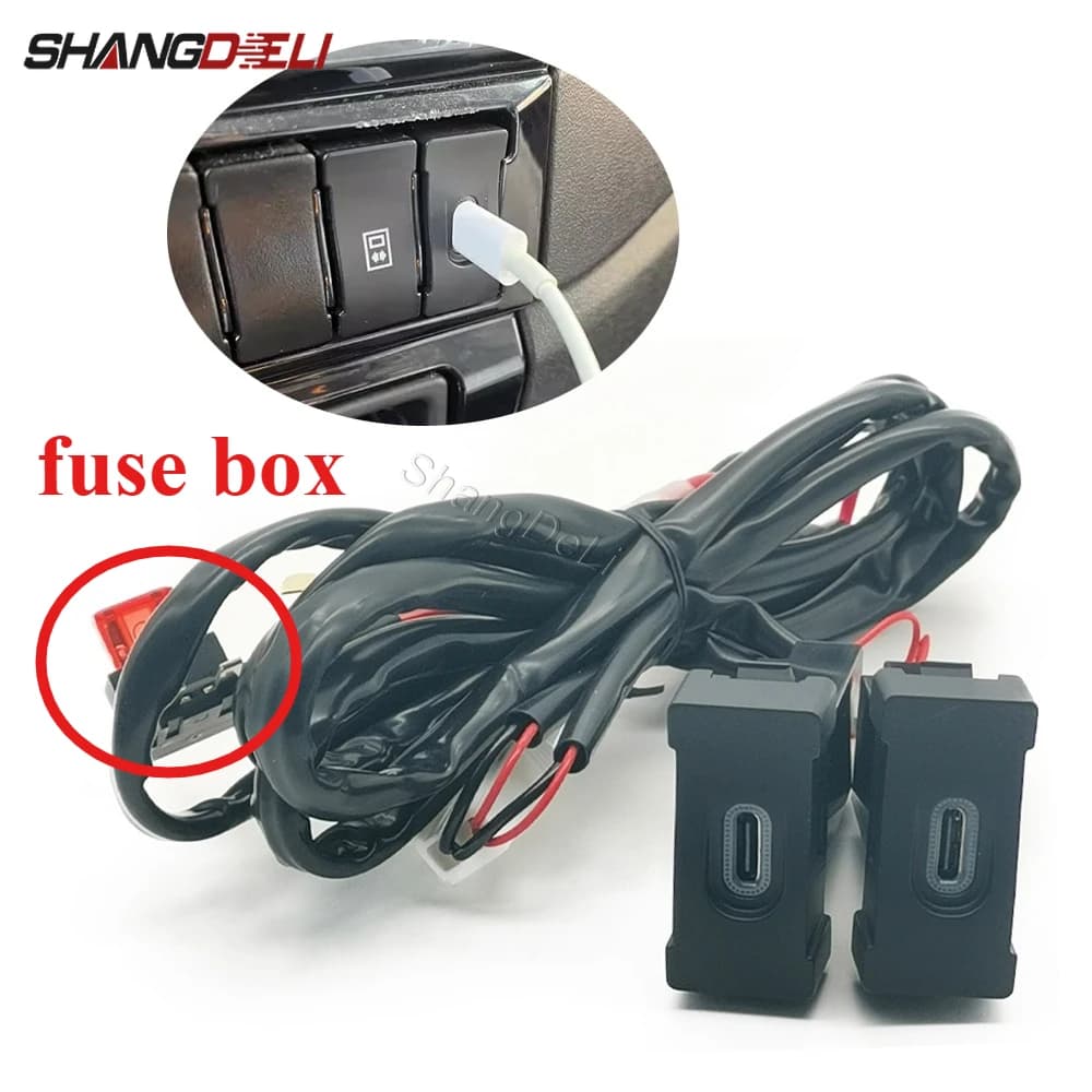 1 Pezzo Adattatore Caricabatterie per Auto con Doppia Interfaccia di Ricarica Tipo C PD, Presa 12V/24V Compatibile con Accessori Iveco Daily