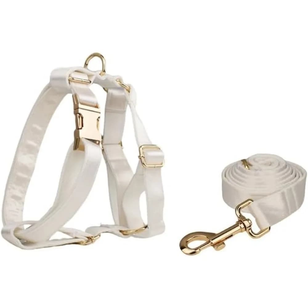 Collare per cani personalizzato con targhetta identificativa, regolabile, morbido e resistente, con fiocco, guinzaglio e pettorina, regalo per proprietari di cani