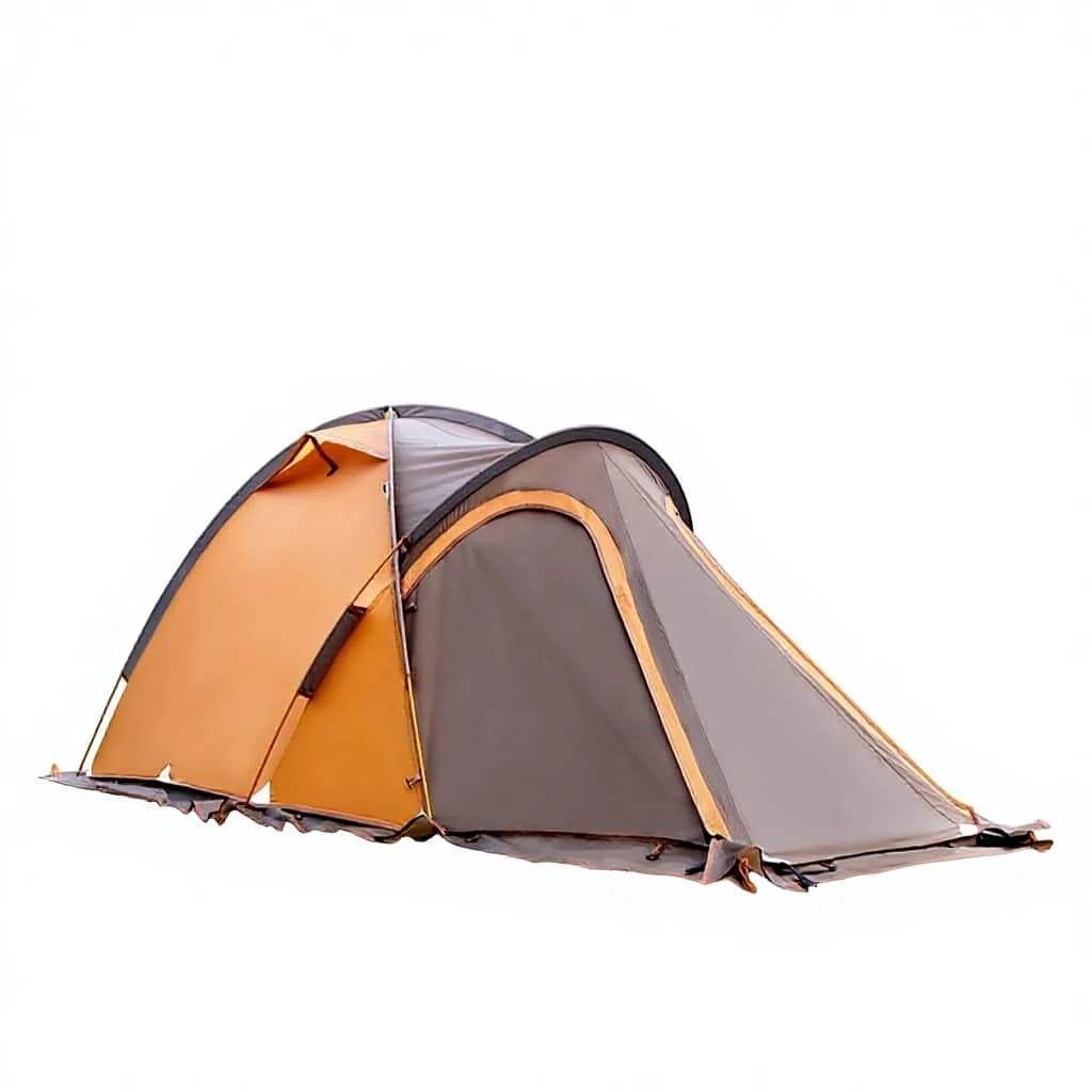 Nuova Tenda da Montagna per Campeggio e Escursionismo, Doppio Strato, Ultraleggera, con Pali in Alluminio, Quattro Stagioni, Antivento e Antipioggia, Monocamera