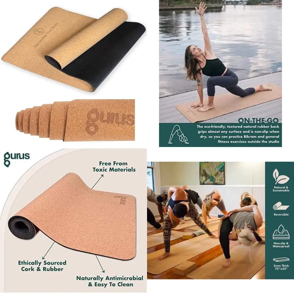 Often and resistant cork yoga mat for home workouts and sweat resistant exercises sessions
