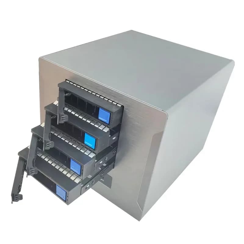 Nuovo chassis NAS a 4 dischi con scheda madre ITX hot-swappable, doppio slot PCI full-height, alimentatore FLEX, SATA/SAS