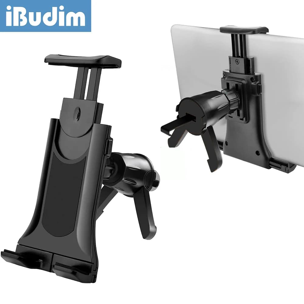 Supporto per tablet per auto iBudim Supporto per presa d'aria per auto regolabile universale da 4-12 pollici per iPhone iPad Air Mini Samsung Xiaomi Tablet