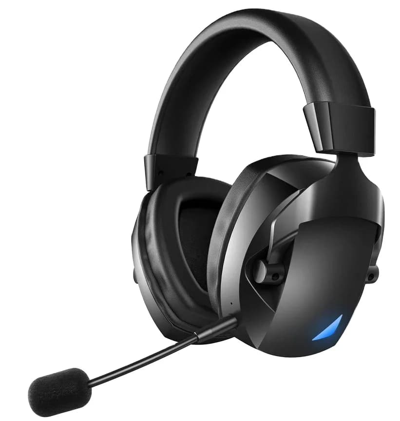 Wired Wireless RGB Gaming Headphones for Players with Microphone Custom Logo Kids Headphones with Noise Cancelling Over Ear Headphones for PC 2.4g