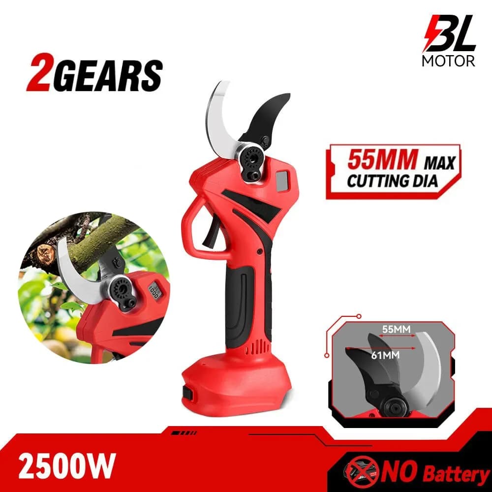 Electric scissors without brushes of 55 mm Battery pruning shears for garden trees Trimmer Electric tools for battery Makita 18V