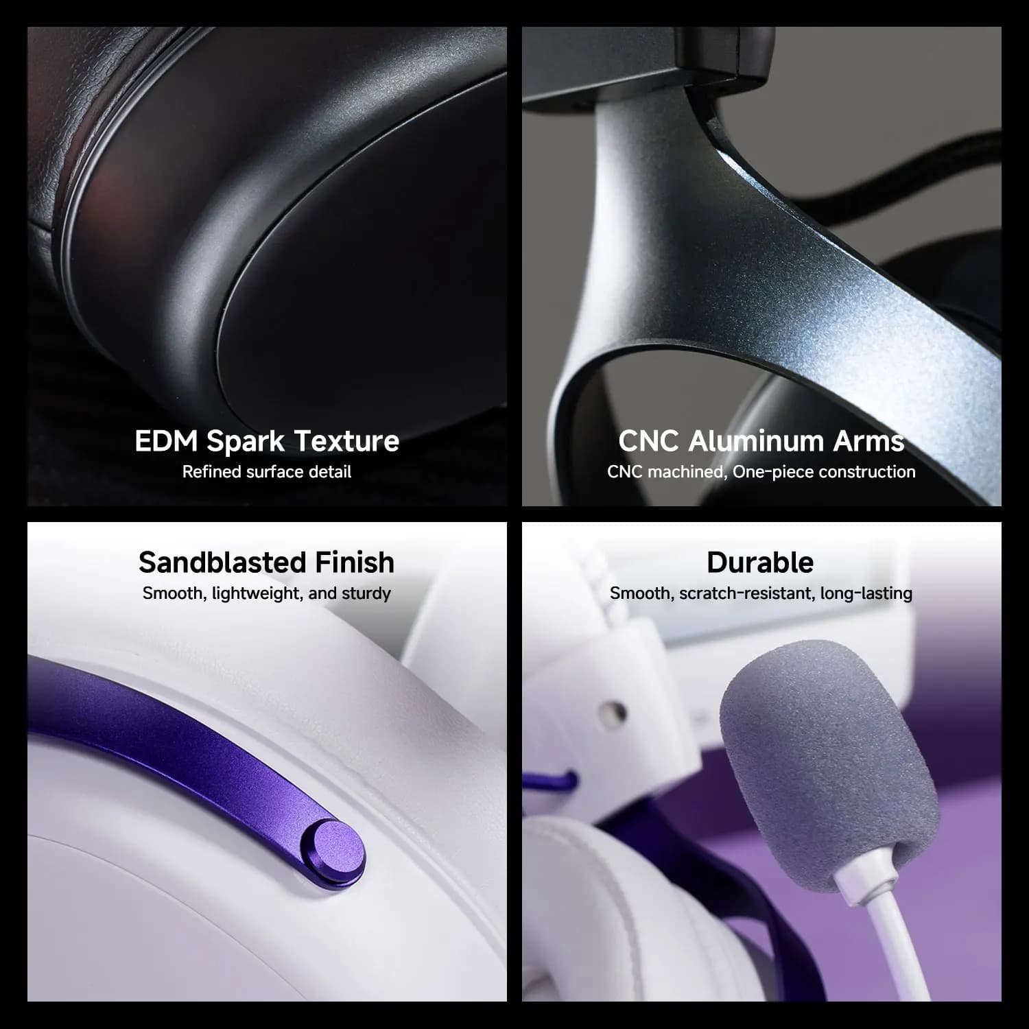 AKKO Gaming Headset Verge S9 with Mic Quad-Mode Headphone 7.1 Channel Surround Sound Pro-Tuned FPS Audio 53mm Driver for Gamer