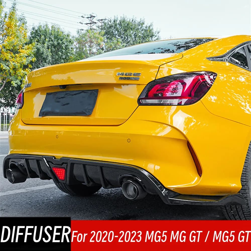 For 2020-2023 MG5 MG GT / MG5 GT 300TGI Dedicated Rear Bumper Diffuser Exhaust Pipe Splitter Spoiler Car Exterior Accessories