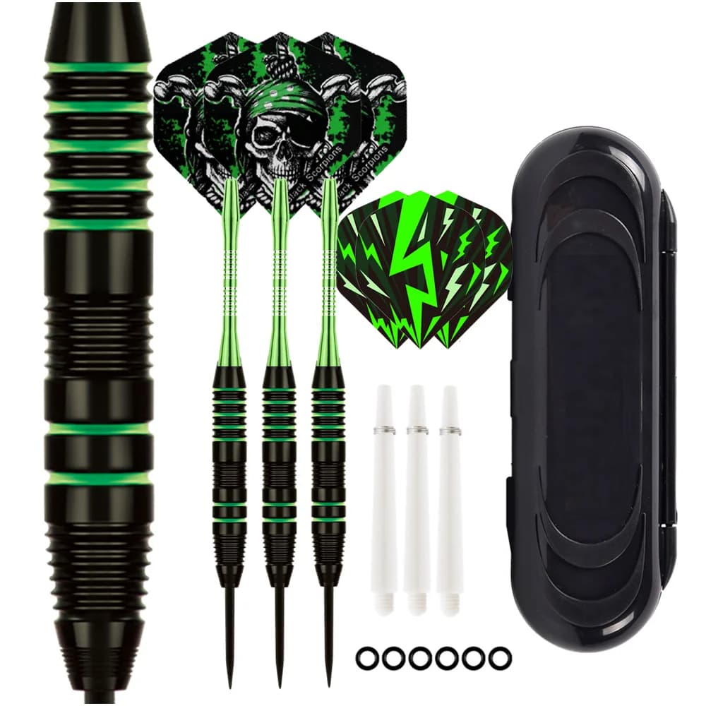 Freccette professionali con punta in acciaio da 3 pezzi da 22 g con albero in alluminio Dart con punta dell'ago per elettroforesi di volo in PET per lancio di precisione