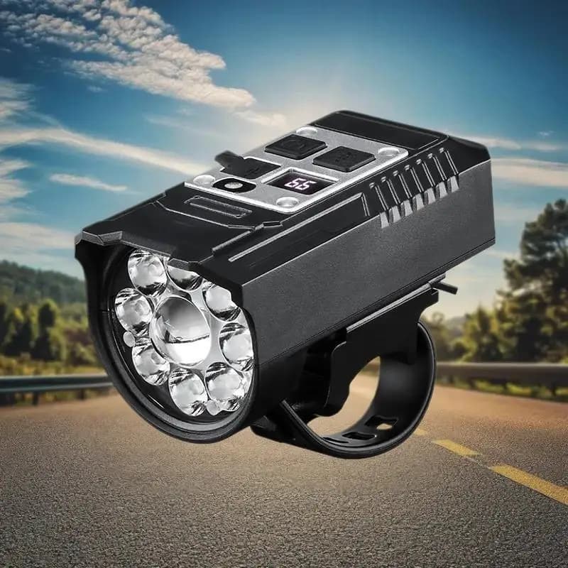 New 1 Set LED Bike Front Light Type-C Rechargeable Bike Lamp Ultralight Handlebar Lights Waterproof Cycling Flashlight Headlight