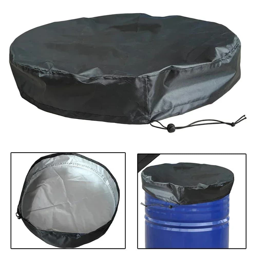 65x10 cm Secchio per esterni Coperchio Acqua Cestino Coperture Serbatoio di stoccaggio Divano Copertura antipolvere Coperchio di protezione del serbatoio dell'acqua Pioggia Raccogliere Strumento Garde