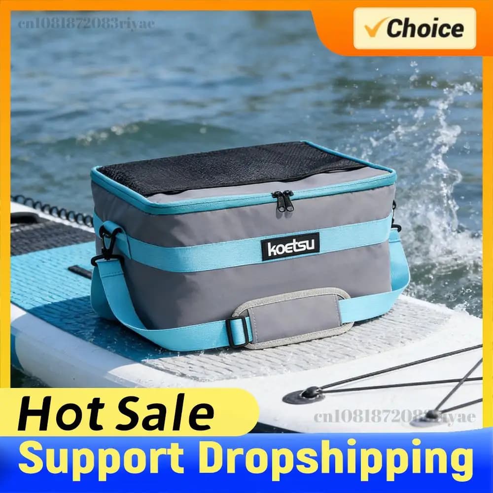 Borsa Termica Impermeabile per Kayak e Tavola da Surf, Borsa da Coperta Portatile Leggera per Paddleboard, Borsa Frigo per Tavola, Accessori Kayak