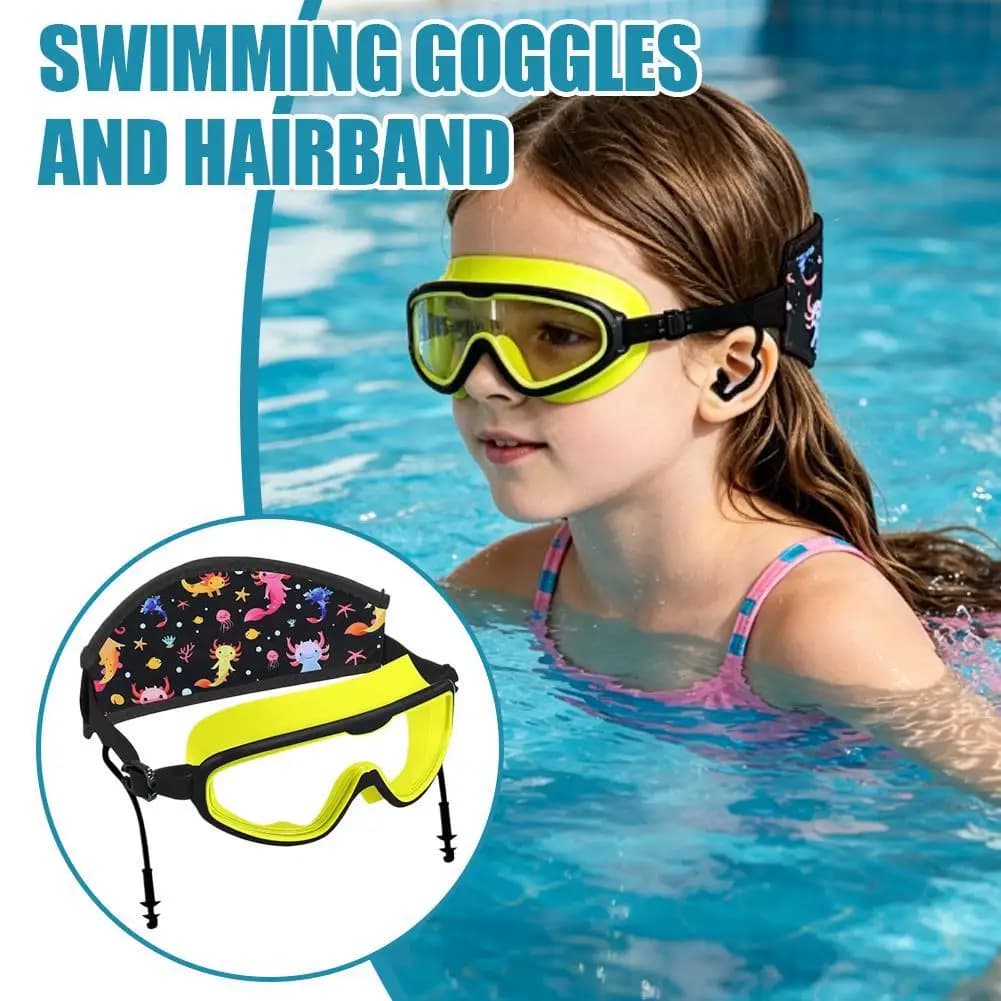 Occhialini da nuoto con fascia per immersione, occhialini antiscivolo e cinturino di fissaggio, occhialini da nuoto professionali