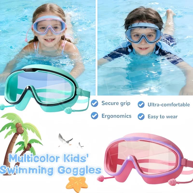 Silicone Swimwear with Large Mounting and Eyelets, Professional HD Glasses for Men and Women, Swimming Accessories