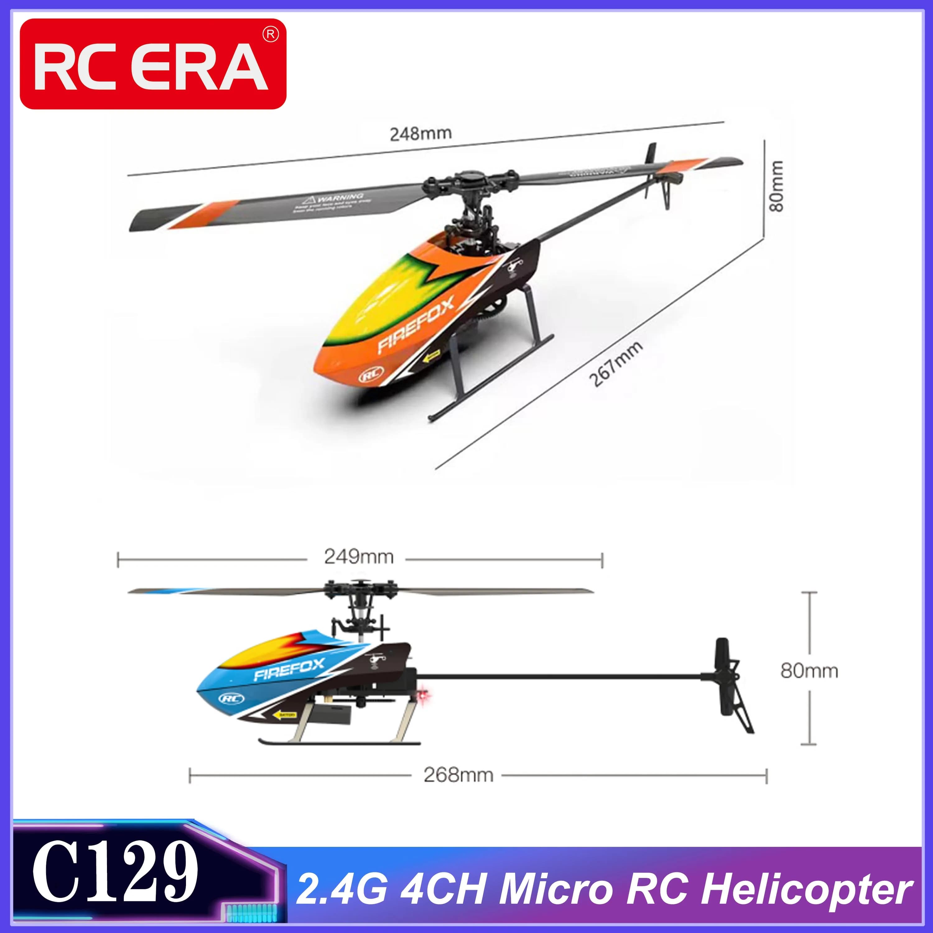 C129 4CH RC Elicottero RTF Automatico Stabile Elica Singola Senza Aileron Simulazione Modello di Aereo Giocattolo Durevole Lungo Tempo di Volo