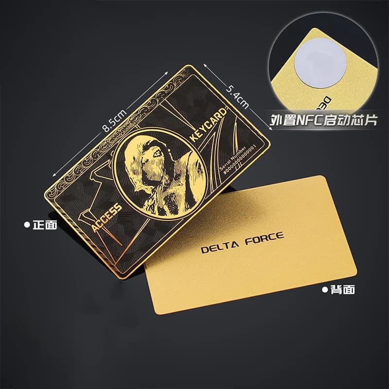 Delta Force Said Black Card Room Scheda in metallo Giocattolo Chip NFC esterno Gioco Lancio Giocattolo Periferiche di gioco Regali Collezioni