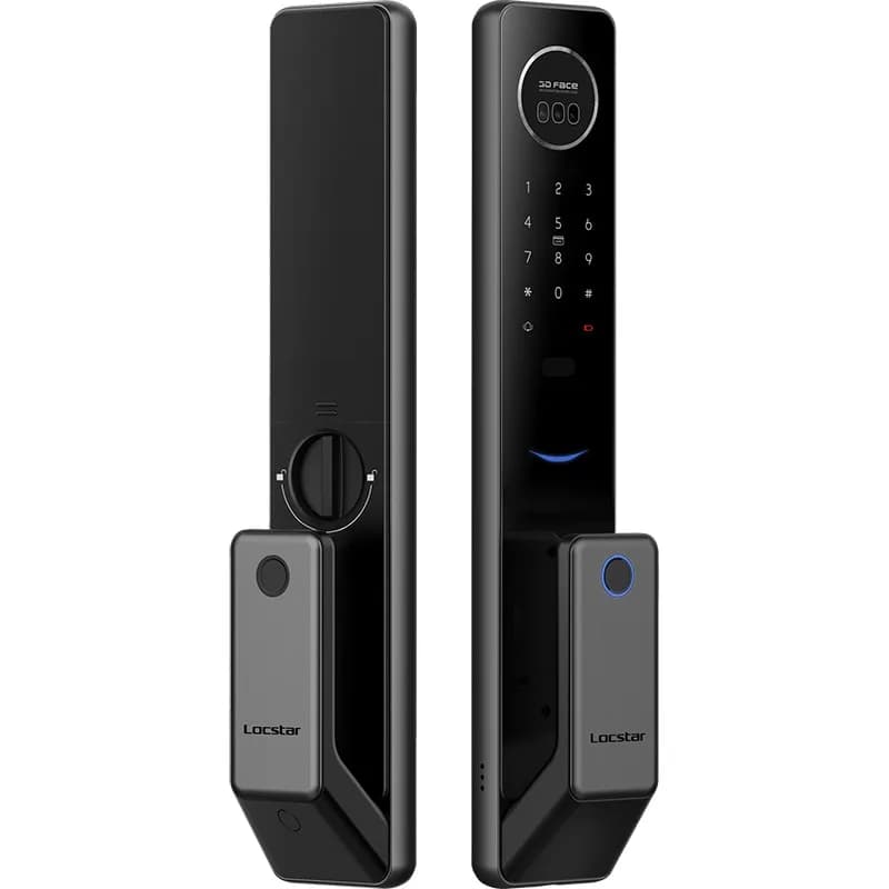 Serratura intelligente con riconoscimento facciale automatico, serratura elettronica con password per porta antifurto, serratura con impronta digitale