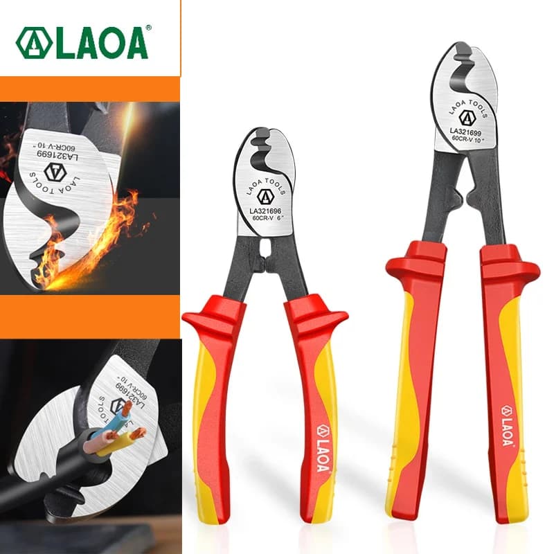 LAOA 1000V cavo isolato tagliacavi elettricista pinza professionale pinza spelafili a impatto pinza VDE tagliacavi