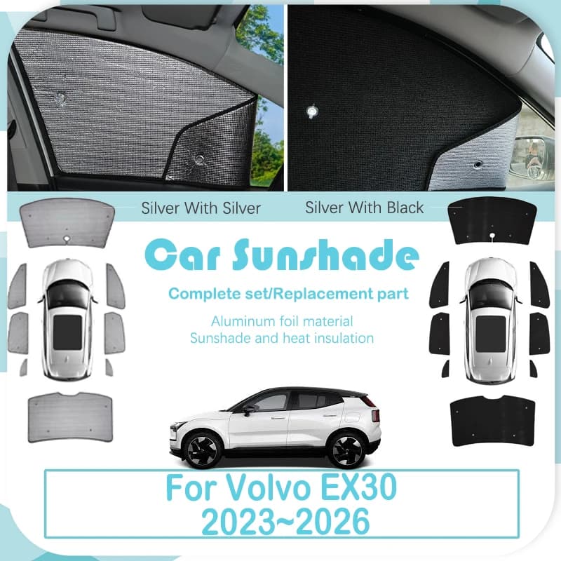 Auto Copertura Parasole Per Volvo EX30 Plus 2023 2024 2025 2026 Anti-Uv Pad Finestra Visiera Parasole Parabrezza Tappeto Accessori Auto