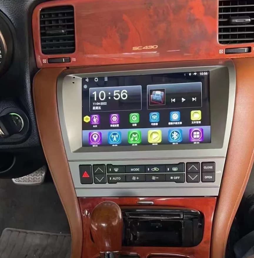 Per Lexus SC430 2001-2010 Schermo Android Autoradio Stereo Lettore multimediale Registratore a nastro Navigazione GPS Bilit-in 360 Unità principale