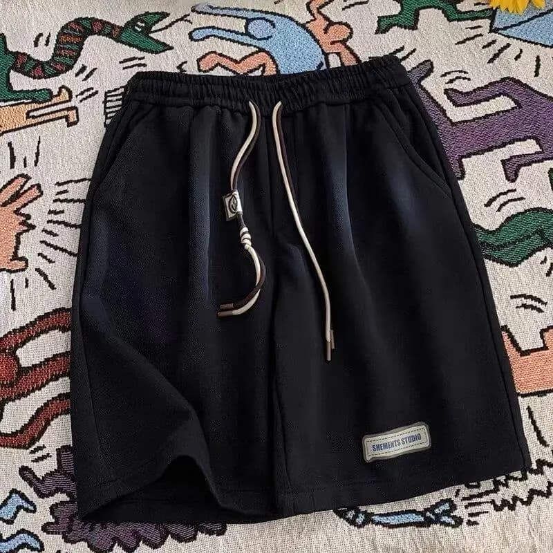 Casual Loose Five-Quarter Length Shorts Couple Style Summer Thin Sport Pants Youth Fashion Straight Leg Casual Trousers