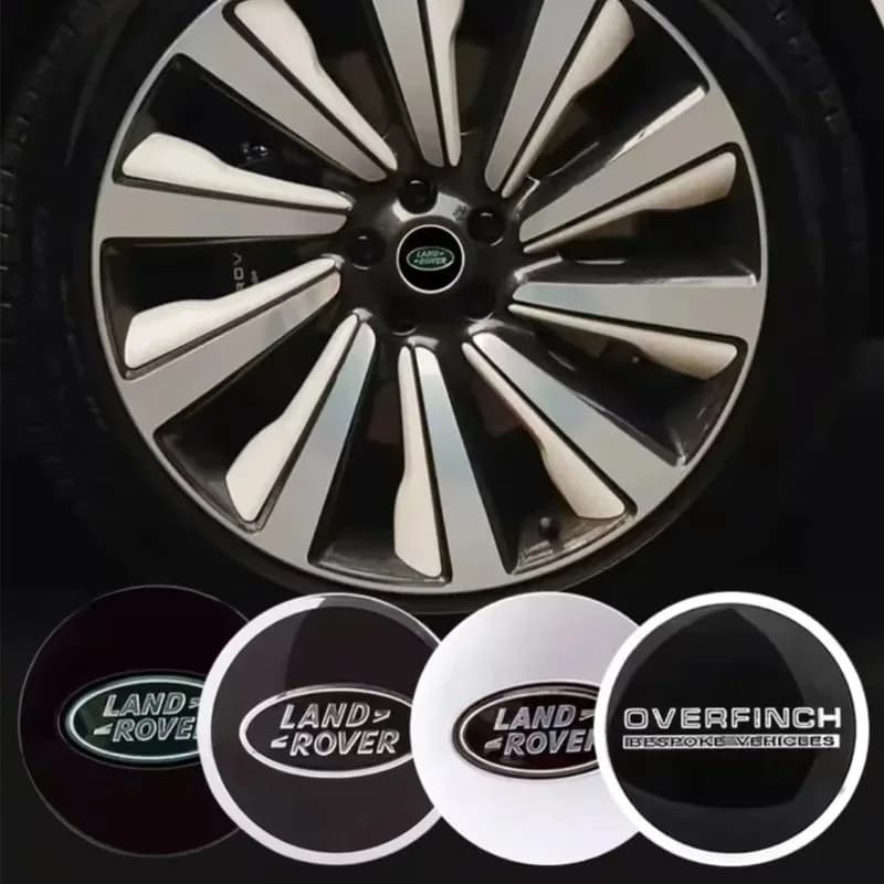 4 pieces 63mm 62mm Auto Wheel Headset with Land Rover SVR Discovery Velar Evoque Range Rover L322 L405