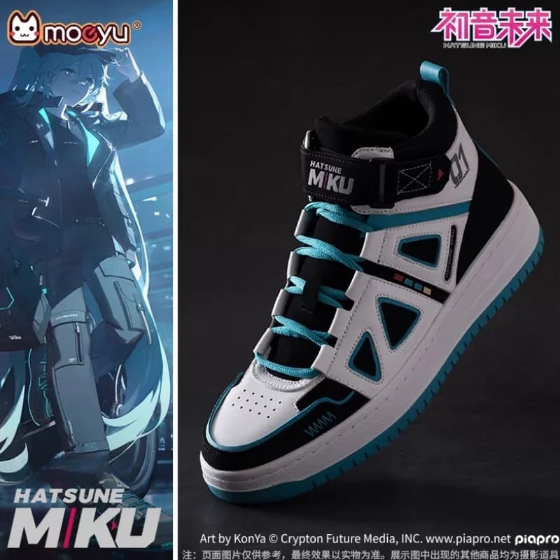Hot Moeyu Hatsune Miku Scarpe Per Gli Uomini Vocaloid Cosplay Scarpe Da Ginnastica Maschili Donne Tennis Sport Atletico Anime Figura Scarpe Casual Scarpe