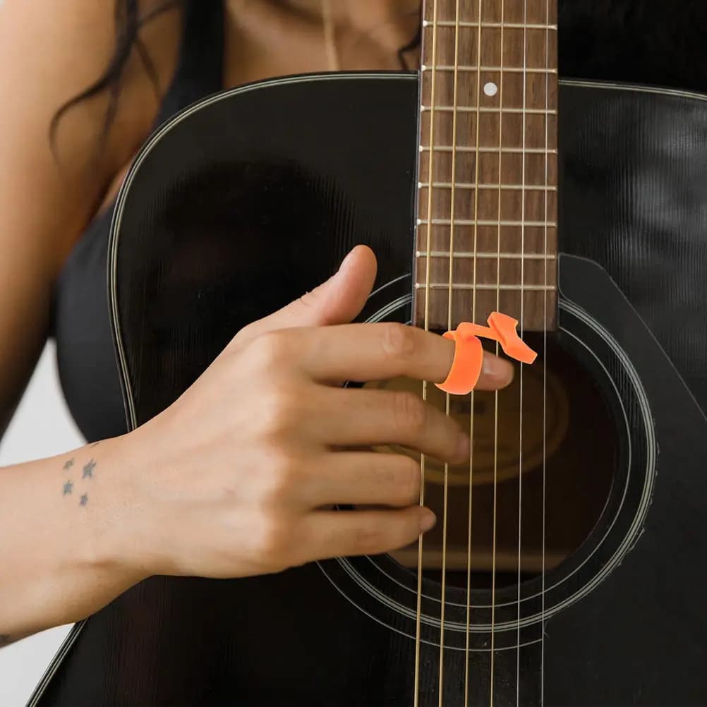 2 Pezzi Portaplettro Antiscivolo Compatto e Leggero per Chitarra - Contenitore per Plettri per Studio, Allenamento e Pratica - Accessorio