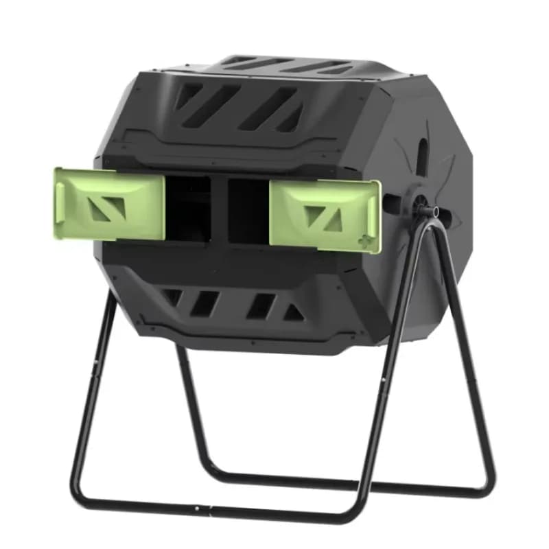 160L Garden Compost Bins 360-degree Rotatable Outdoor Fertilizer Fermentation Collection Bin
