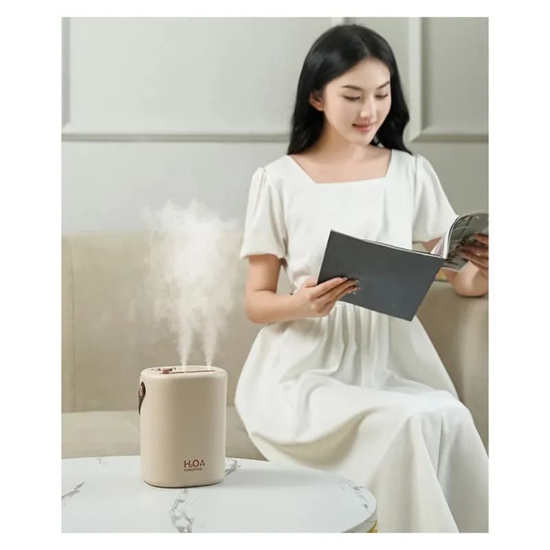 【ADORN】Umidificatore ultrasonico silenzioso per la casa - Doppia nebulizzazione, antibatterico, alimentato tramite USB, luce notturna