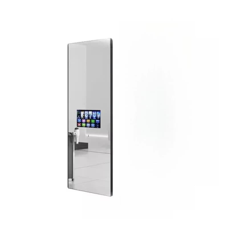 Macchina pubblicitaria a specchio da 43 pollici Touch screen a specchio intelligente Specchio da bagno multimediale Display con rilevamento del corpo umano