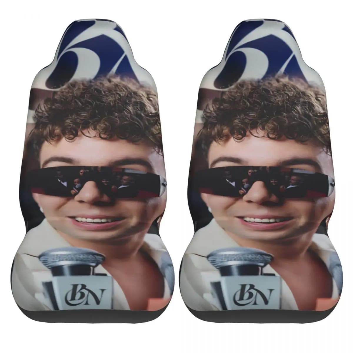 Quevedo Singer Car Seat Covers in Soft Polyester, Two Piece Set, Original Cover for Bus