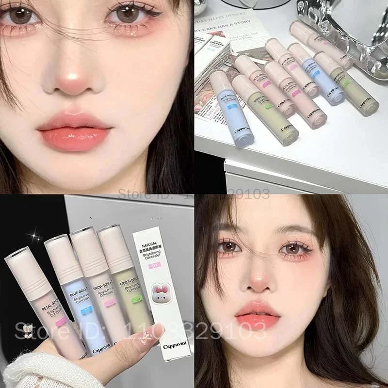 Fondotinta liquido schiarente ad alta lucentezza correttore stick idratante duraturo contorno viso copertura completa modifica il tono della pelle trucco
