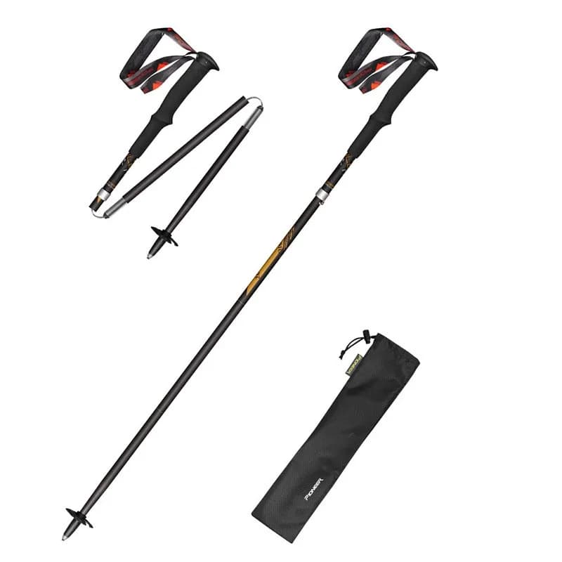 99% Carbon Fiber Foldable Walking Stick Ultralight Trekking Sticks Hiking Climbing Ski Nordic Walking Stick 1 piece of cane