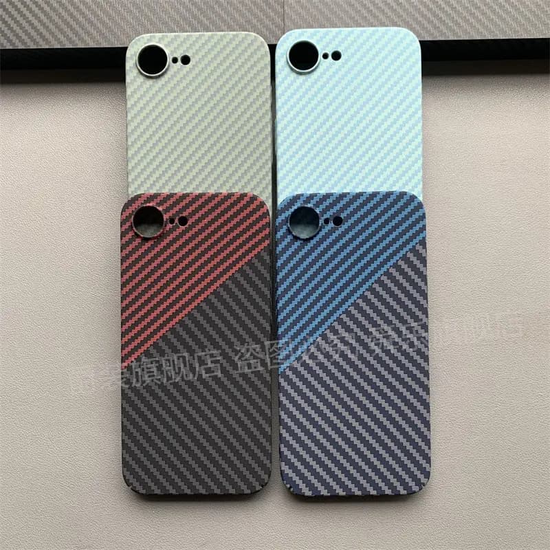 For iPhone 17E 16E Case Carbon Ultra Thin Fiber Stripe Acrylic PC Material Hard Phone Cover For iPhone 17e Shockproof Bumper