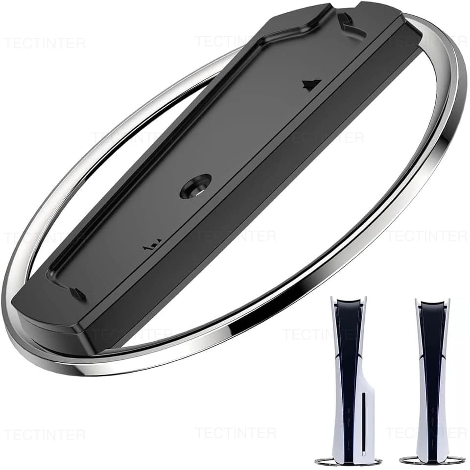 Base di raffreddamento verticale portatile in metallo per PS5/PS5 Pro/Staffa sottile Supporto base antiscivolo per accessori di gioco PlayStation 5