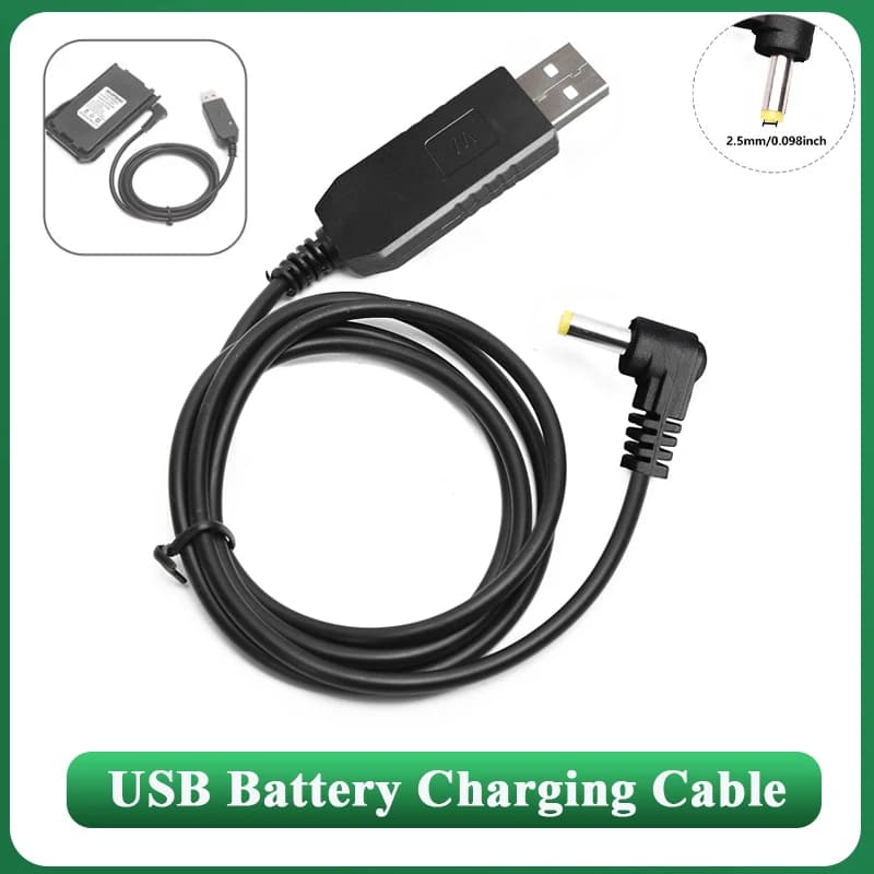 BaoFeng UV-S9 UV-5R + PLUS Cavo caricatore USB UV-5R UV-82 Cavo caricabatteria per UV10R BF-B3 Plus AR-152 Walkie Talkie Accessorio