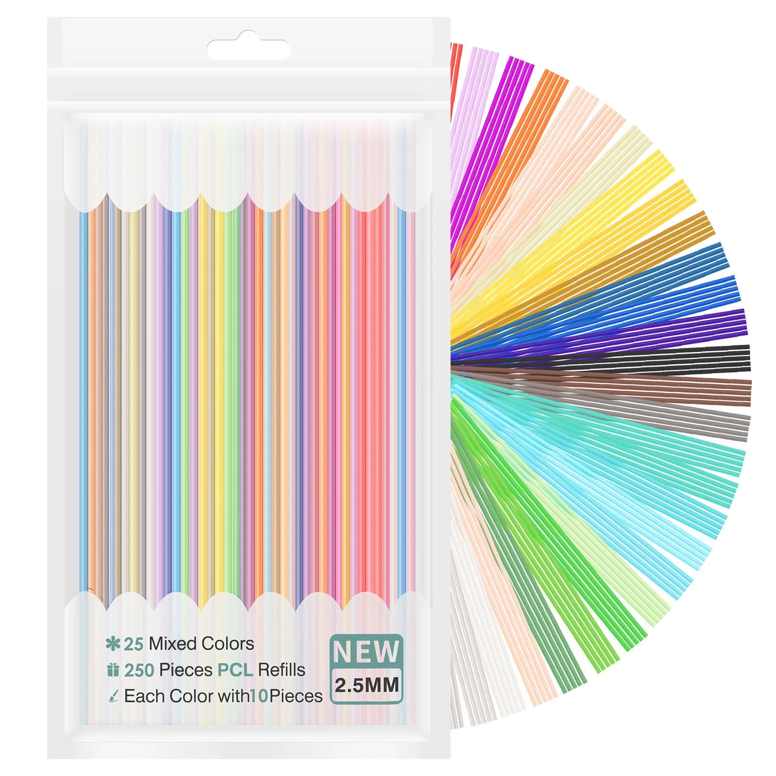300 Pieces 15cm 32 Colors 3D Pen Printing Cables PLA Printing Materials High Precision Cable for Printer