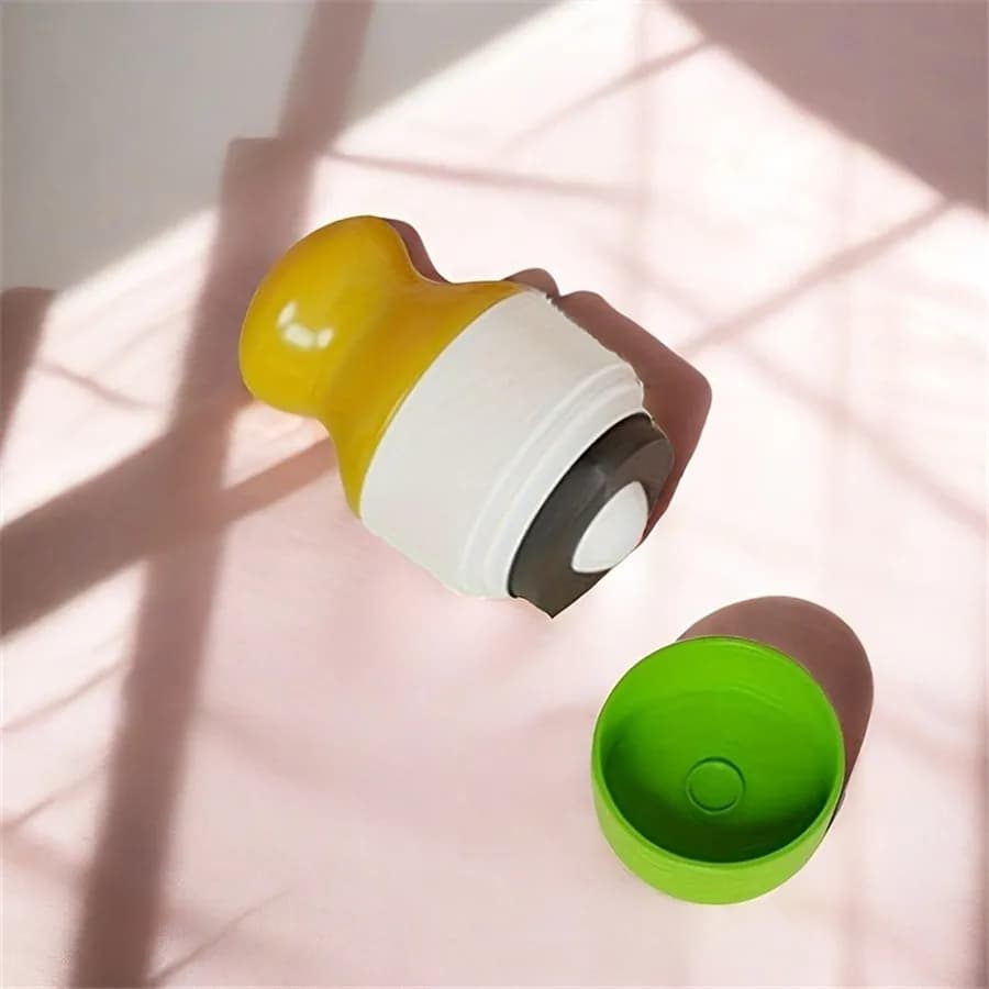 1 piece high quality polypropylene rechargeable solar lotion dispenser bottle - Portable design, leak proof and double compartment
