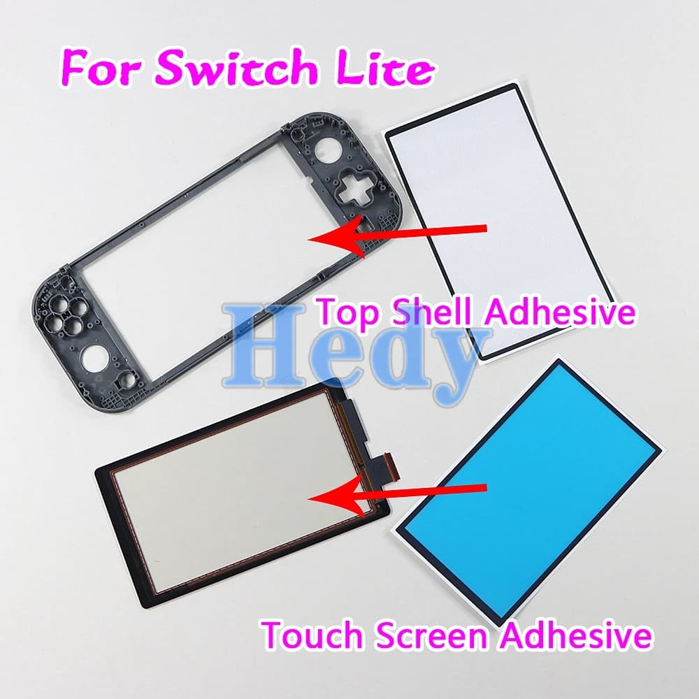 1PC Per Switch Lite Console Schermo LCD Touch Screen Spugna antipolvere bifacciale per Switch Lite Top Shell adesivo