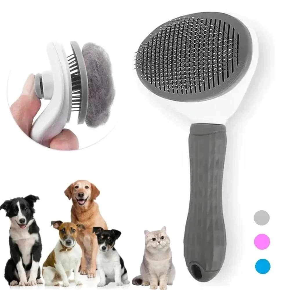 Spazzola per cani da compagnia pettine per gatti spazzola per la rimozione dei peli di animali domestici autopulente per cani gatti strumenti per la toelettatura pettine per animali domestici accessori per cani
