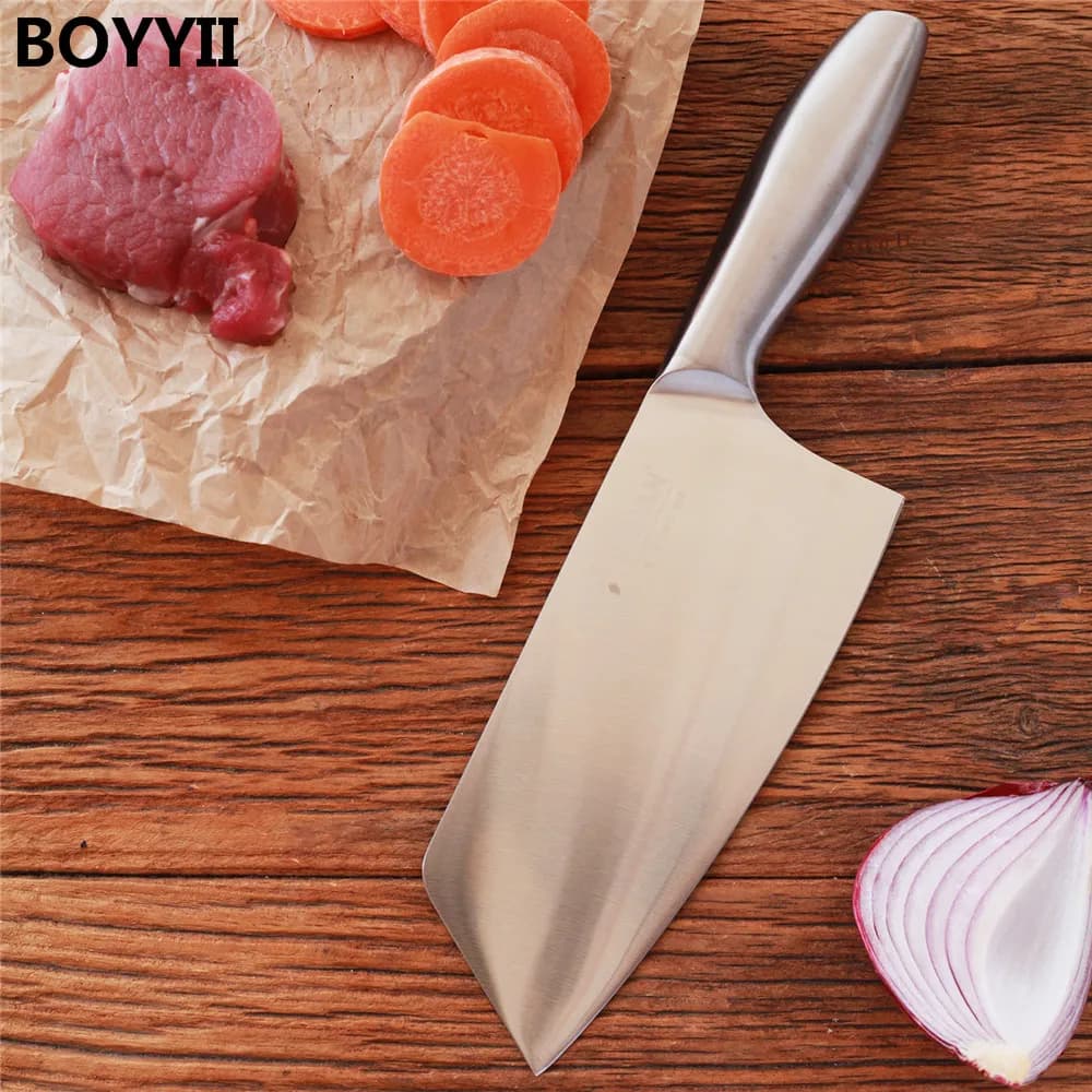 Multi-purpose mannaia to bone meat Special knife to slice fruit Japanese kitchen knives in forged stainless steel